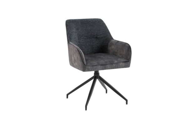Stuhl JACKY 2er-Set anthrazit B/H/T: ca. 62x87x56 cm – Bild 2
