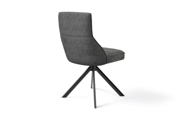 Stuhl CALIFORNIA 2er-Set anthrazit Webstoff B/H/T: ca. 50x89x56 cm Stuhl CALIFORNIA 2er-Set anthrazit Webstoff B/H/T: ca. 50x89x56 cm – Bild 3