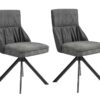 Stuhl CALIFORNIA 2er-Set anthrazit Webstoff B/H/T: ca. 50x89x56 cm Stuhl CALIFORNIA 2er-Set anthrazit Webstoff B/H/T: ca. 50x89x56 cm – Bild 4