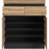 Schuhkommode Corte Eiche Evoke Coast Nachbildung anthrazit B/H/T: ca. 101x116x45 cm – Bild 2