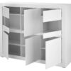 Highboard Chester weiß matt B/H/T: ca. 165x132x42 cm – Bild 3