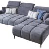 Ecksofa mit elektrischer Sitztiefenverstellung dunkelgrau Microfaser B/H/T: ca. 286x107x115 cm – Bild 5