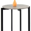 Beistelltisch Eik Marmor Optik schwarz H/D: ca. 50x45 cm – Bild 3