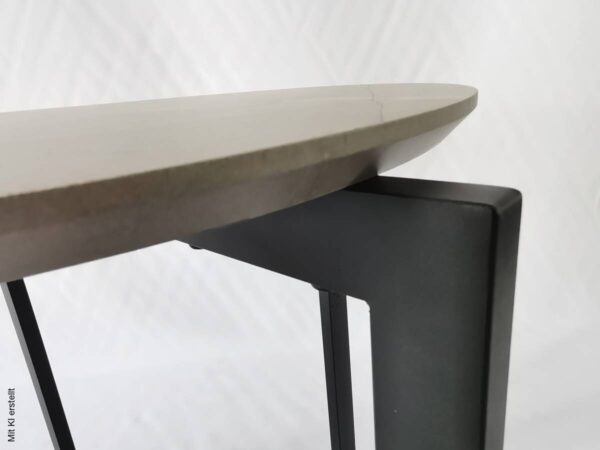 Beistelltisch Eik Marmor Optik schwarz H/D: ca. 50x45 cm – Bild 4