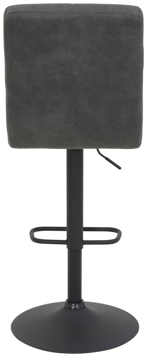 Barhocker Leni anthrazit Vintage Microfaser B/H/T: ca. 44x102x57 cm – Bild 5