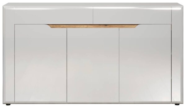 Sideboard Marlon Eiche Evoke Coast Nachbildung weiß Hochglanz B/H/T: ca. 150x84x40 cm Sideboard Marlon Eiche Evoke Coast Nachbildung weiß Hochglanz B/H/T: ca. 150x84x40 cm – Bild 4
