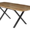 Esstisch Eiche Wild Nachbildung B/H/T: ca. 140x76x90 cm – Bild 2