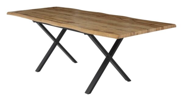 Esstisch Eiche Wild Nachbildung B/H/T: ca. 140x76x90 cm – Bild 2