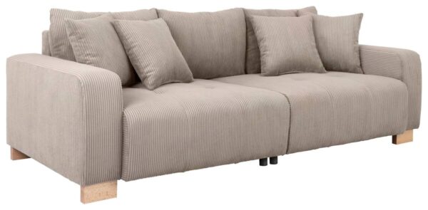 Big Sofa Alpha New dunkelbeige Microfaser B/H/T: ca. 244x85x112 cm – Bild 2