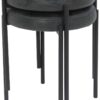 Hocker Sammy anthrazit Microfaser H/D: ca. 46x38 cm Hocker Sammy anthrazit Microfaser H/D: ca. 46x38 cm – Bild 2