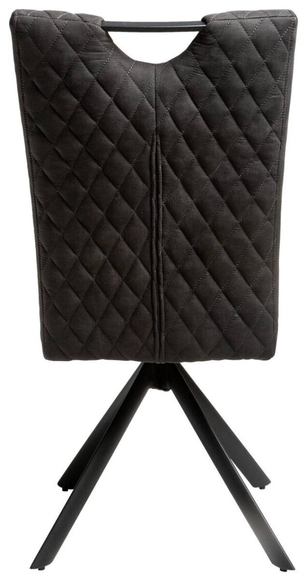 Stuhl Georgia anthrazit Microfaser B/H/T: ca. 47x95x46 cm – Bild 2