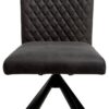 Stuhl Georgia anthrazit Microfaser B/H/T: ca. 47x95x46 cm – Bild 3