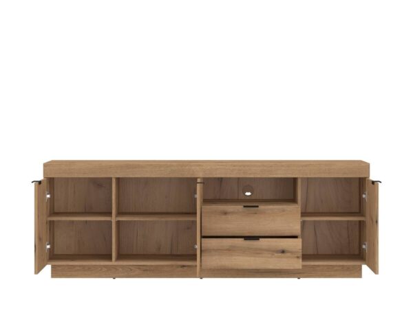 Lowboard Delamar Eiche Evoke Coast Nachbildung B/H/T: ca. 185,9x66,6x39,6 cm – Bild 2