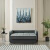 Schlafsofa Moleron grau Polyester B/H/T: ca. 171x94x111 cm – Bild 2