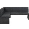 Eckbank Melanie anthrazit Vintage Optik B/H/T: ca. 140x90x200 cm – Bild 3