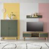 Highboard Alva Eiche Evoke Coast Nachbildung salbei B/H/T: ca. 107x134x40 cm – Bild 2