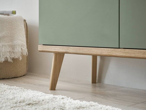 Highboard Alva Eiche Evoke Coast Nachbildung salbei B/H/T: ca. 107x134x40 cm – Bild 4