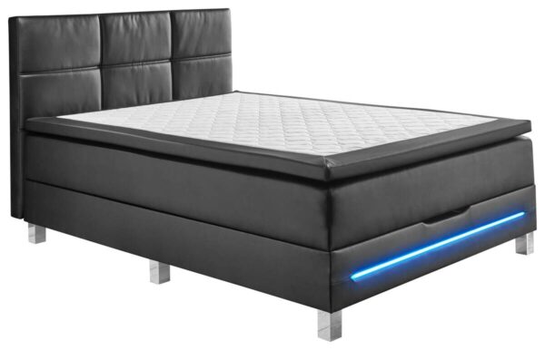 Boxbett Catania schwarz Liegefläche B/L: ca. 140x200 cm – Bild 2