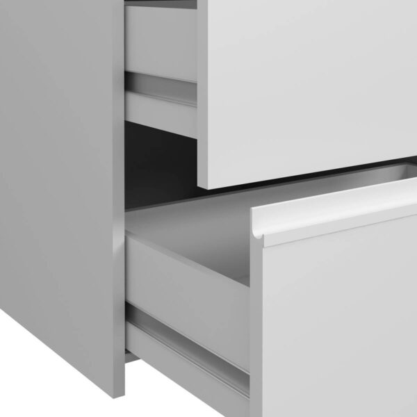 Schwebetürenschrank weiß B/H/T: ca. 170,3x200,5x61,2 cm – Bild 4