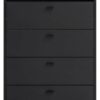 Midischrank Janne schwarz matt B/H/T: ca. 60,2x103,9x33 cm – Bild 4
