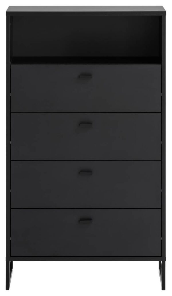Midischrank Janne schwarz matt B/H/T: ca. 60,2x103,9x33 cm – Bild 4