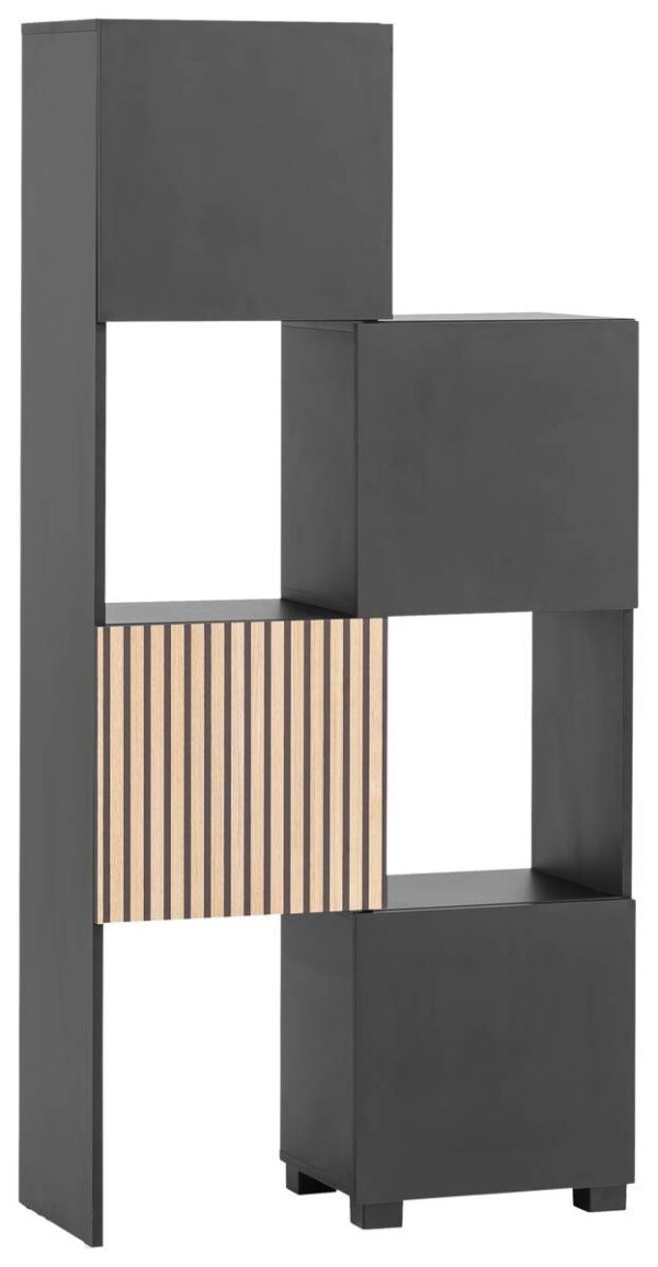 Regal Alexa schwarz matt B/H/T: ca. 76x165,1x33,1 cm Regal Alexa schwarz matt B/H/T: ca. 76x165,1x33,1 cm – Bild 5