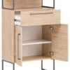 Midischrank Limone Eiche hell Nachbildung B/H/T: ca. 65,2x112,5x33,1 cm – Bild 3