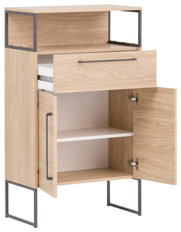 Midischrank Limone Eiche hell Nachbildung B/H/T: ca. 65,2x112,5x33,1 cm – Bild 3