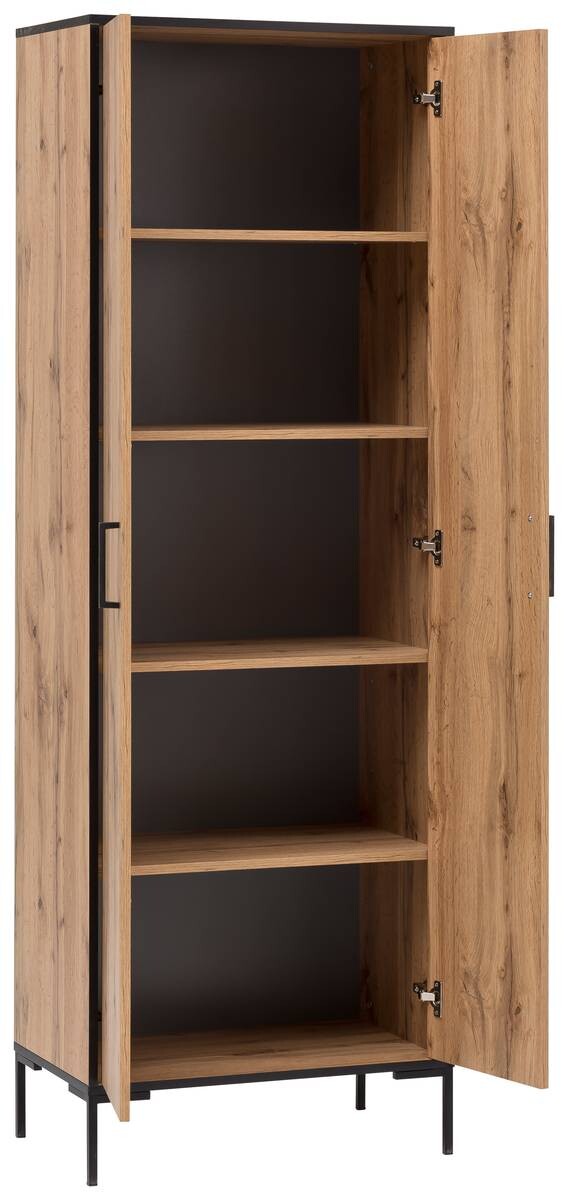 Hochschrank Serie 2000 Eiche Landhaus Nachbildung B/H/T: ca. 65,2x194,2x39 cm Hochschrank Serie 2000 Eiche Landhaus Nachbildung B/H/T: ca. 65,2x194,2x39 cm – Bild 3