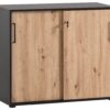 Schiebetürenschrank Aino Eiche B/H/T: ca. 100x83,6x41 cm – Bild 2