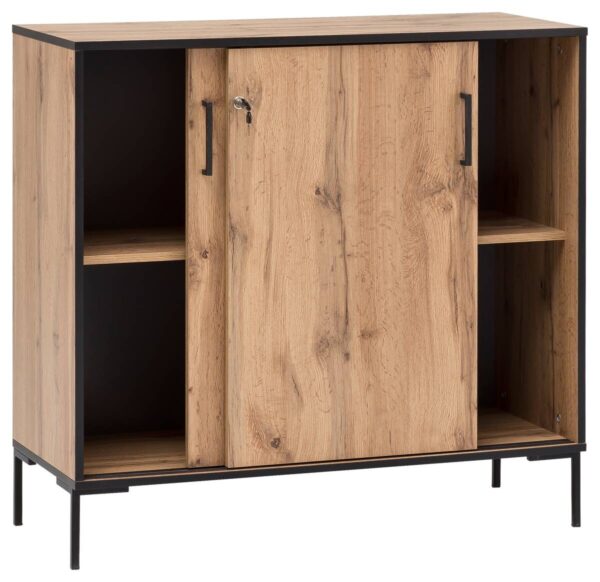 Midischrank Serie 2000 Eiche Landhaus Nachbildung B/H/T: ca. 100,1x96,6x41 cm Midischrank Serie 2000 Eiche Landhaus Nachbildung B/H/T: ca. 100,1x96,6x41 cm – Bild 4