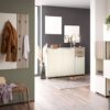 Schuhschrank Alexa creme beige B/H/T: ca. 141,9x105,5x35 cm – Bild 5
