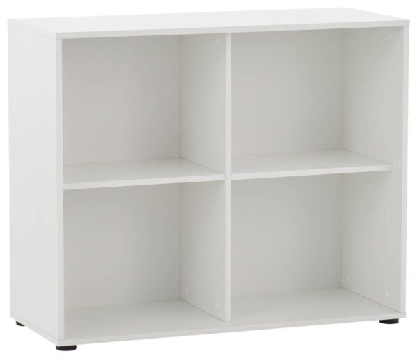 Regal Serie 400 perlweiß Optik B/H/T: ca. 100x83,6x41 cm – Bild 2