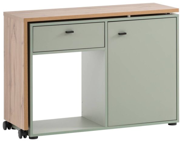 Schreibtisch Tiny working Pistazie Eiche Landhaus Nachbildung B/H/T: ca. 104,6x75,3x39 cm – Bild 2