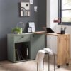Schreibtisch Tiny working Pistazie Eiche Landhaus Nachbildung B/H/T: ca. 104,6x75,3x39 cm – Bild 4