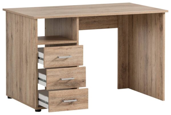 Schreibtisch Niels Eiche Wildeiche Nachbildung B/H/T: ca. 116x74x70 cm – Bild 3