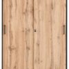 Hochschrank Serie 2000 Eiche Landhaus Nachbildung B/H/T: ca. 100,1x163,8x41 cm – Bild 3