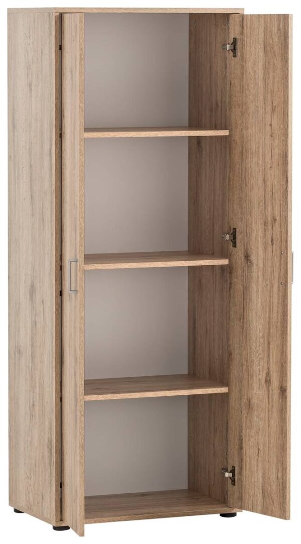 Hochschrank Niels Eiche Wildeiche Nachbildung B/H/T: ca. 65x163,6x41 cm – Bild 3