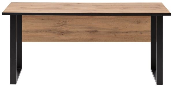 Schreibtisch Serie 2000 Eiche Landhaus Nachbildung B/H/T: ca. 160x73,2x75 cm – Bild 3