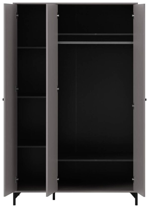 Kleiderschrank Smash anthrazit B/H/T: ca. 118x191,2x60 cm – Bild 2