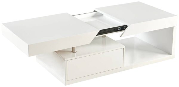 Couchtisch Vega weiß Hochglanz B/H/T: ca. 110x42x60 cm – Bild 4