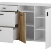 Sideboard Hudson weiß matt Eiche Evoke Coast Nachbildung B/H/T: ca. 150x22x21 cm – Bild 2
