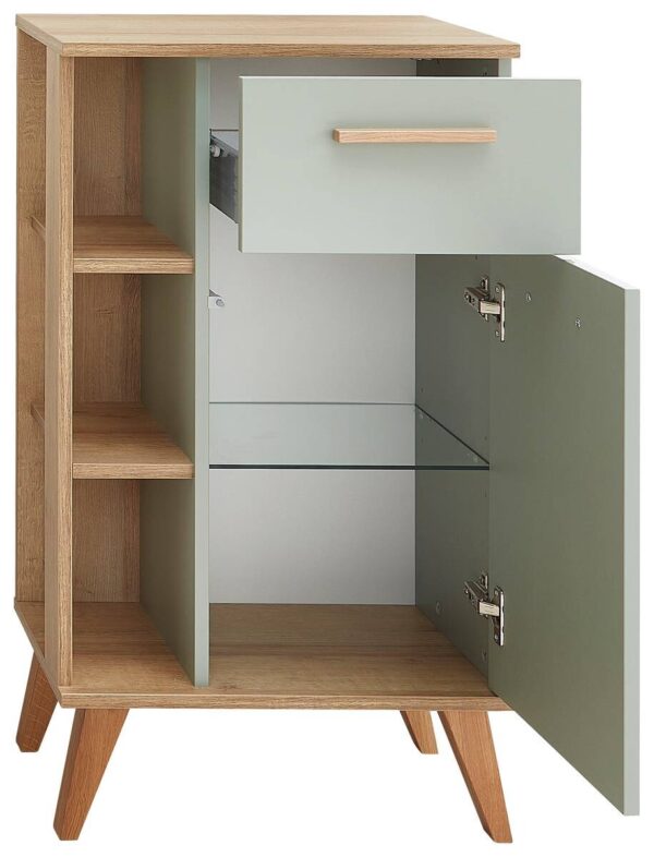 Unterschrank Quickset 963 salbei Nachbildung Eiche Riviera Nachbildung B/H/T: ca. 50,5x89,5x33 cm – Bild 2