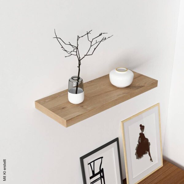 Wandboard Shelvy 60 Eiche Viking Nachbildung B/H/T: ca. 60x4x24 cm – Bild 3