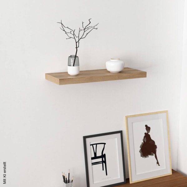 Wandboard Shelvy 60 Eiche Viking Nachbildung B/H/T: ca. 60x4x24 cm – Bild 4