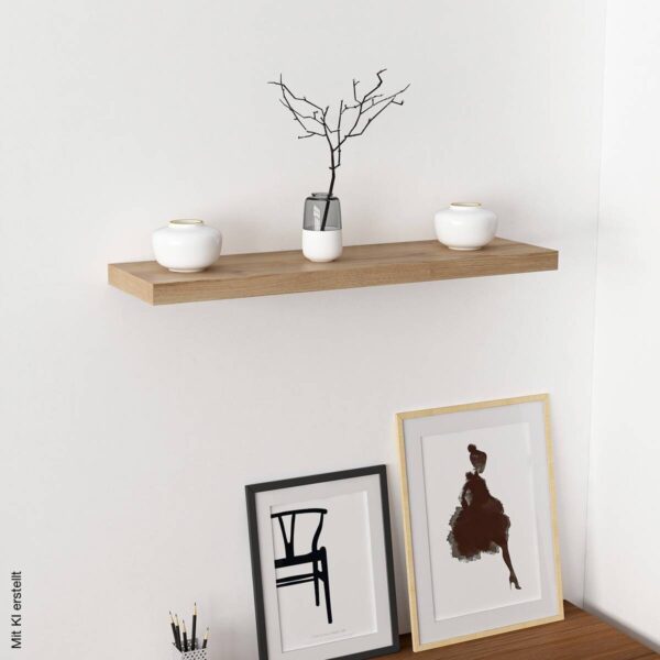 Wandboard Shelvy 80 Eiche Viking Nachbildung B/H/T: ca. 80x4x24 cm – Bild 4