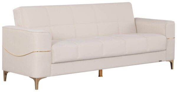 Sofa 3-2-1 Salda beige Microfaser – Bild 3