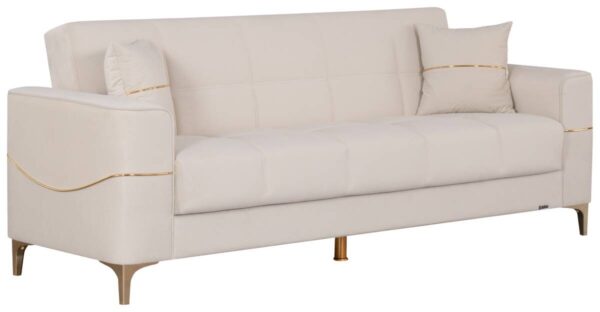 Sofa 3-2-1 Salda beige Microfaser – Bild 4