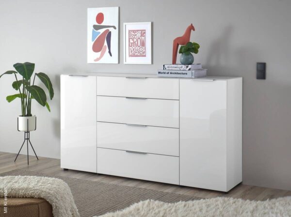 Kommode Santorin weiß B/H/T: ca. 180x99x40 cm – Bild 3