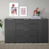Kommode Santorin anthrazit B/H/T: ca. 180x99x40 cm – Bild 2